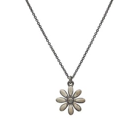 Tiffany & Co. Sterling Silver Daisy Pendant Necklace