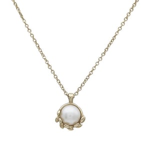 Tiffany & Co. Paloma Picasso Olive Leaf 18k Yellow Gold Pendant Necklace