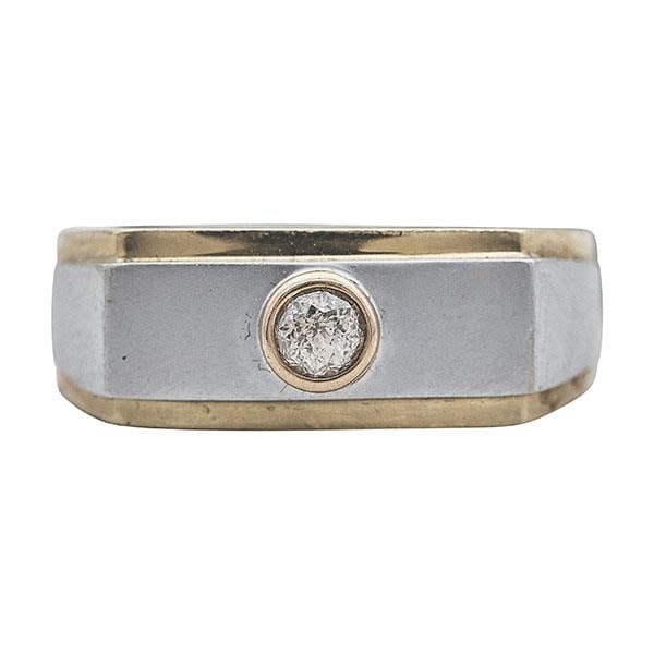 14k Yellow and White Gold Crown of Light Cut Diamond Band Ring (1 of 3)