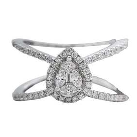 18k White Gold Diamond Ring