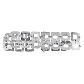 Treemme 18k White Gold Link Bracelet