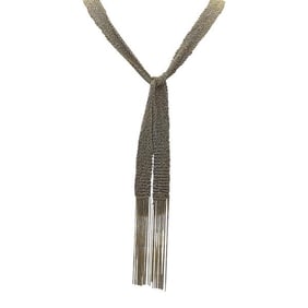 18k Yellow Gold Mesh Scarf Necklace