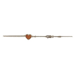 Van Cleef & Arpels Sweet Hearts 18k Yellow Gold Carnelian Bracelet