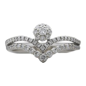 14k White Gold Diamond Ring
