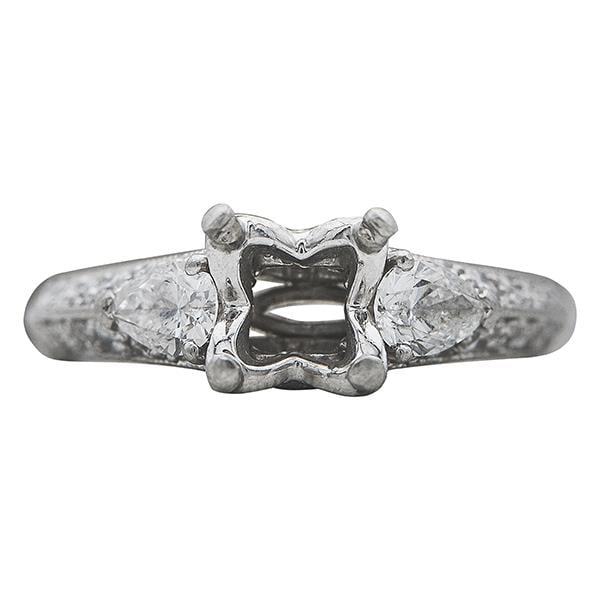 Platinum Diamond Engagement Ring Setting (1 of 3)
