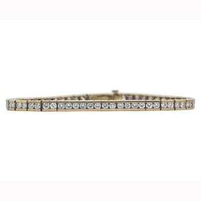 Roca 18k Yellow Gold Diamond Tennis Bracelet