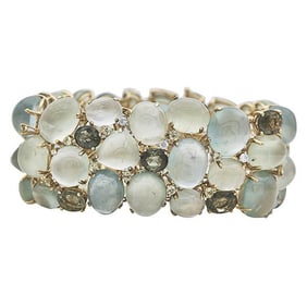 Suarez 18k Yellow Gold Multi Gem-Set Bracelet