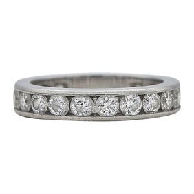 Tiffany & Co. Tiffany Setting Platinum Diamond Eternity Band Ring