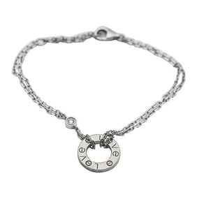 Cartier Love 18k White Gold Diamond Bracelet