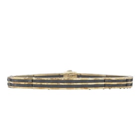 Chimento 18k Yellow Gold and Steel Diamond Link Bracelet