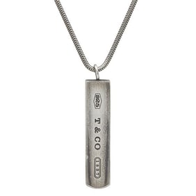 Tiffany & Co. 1837 Sterling Silver Pendant Necklace