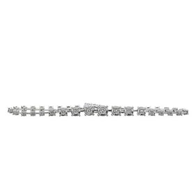 14k White Gold Graduated Diamond Tennis Bracelet