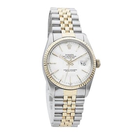 Rolex Datejust 18k Yellow Gold and Stainless Steel Watch Ref. 16233, circa 1985