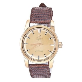 Omega Seamaster 18k Rose Gold Watch, circa 1960