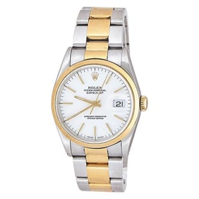 Rolex Datejust 18k Yellow Gold and Stainless Steel Watch Ref. 16203, circa 1991