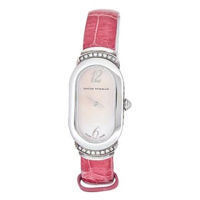 David Yurman Cable Silver and Stainless Steel Diamond Watch Ref. T408-MSS, circa 2015