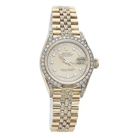 Rolex Datejust 18k Yellow Gold Diamond Watch Ref. 69158, circa 1986