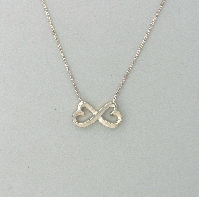 Tiffany & Co Picasso Sterling Heart Necklace: Measurements - 16 1/2" long. heart pendant is 23mm x 11.6mm. marks - Tiffany & Co,Paloma Picasso,925. weight - 4.0 grams