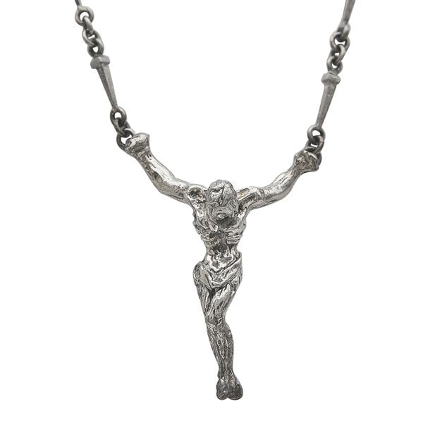Salvador Dali Silver Saint John of the Cross Pendant Necklace (1 of 6)