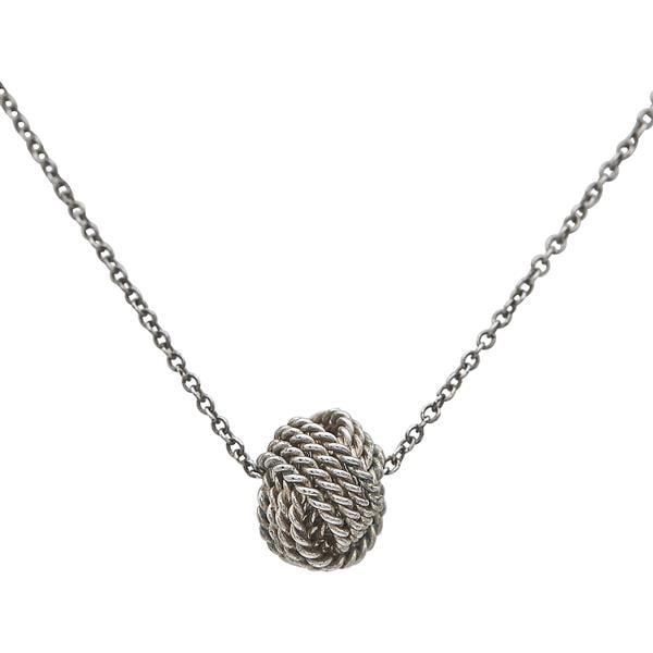 Tiffany & Co. Tiffany Twist Knot Sterling Silver Pendant Necklace (1 of 4)