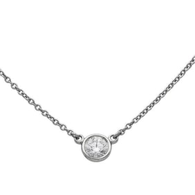 Tiffany & Co. Elsa Peretti Diamonds by the Yard Platinum Diamond Pendant Necklace