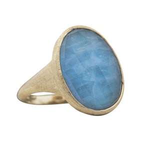 Marco Bicego 18k Yellow Gold Aquamarine Ring
