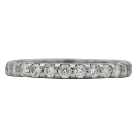 14k White Gold Diamond approx. 0.65 ctw Eternity Band Ring