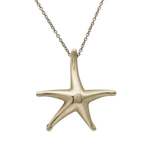 Tiffany & Co. Elsa Peretti 18k Yellow Gold Starfish Pendant Necklace