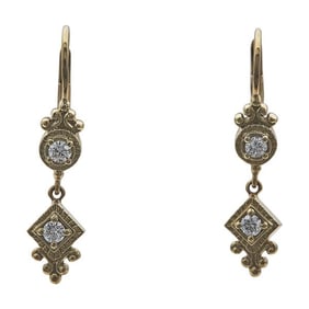 Penny Preville 18k Yellow Gold Diamond Drop Earrings