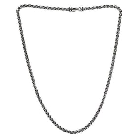 David Yurman Sterling Silver Wheat Chain Necklace