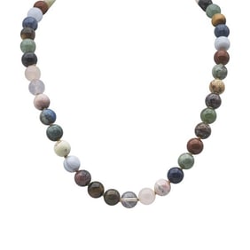 Tiffany & Co. Paloma Picasso Multi Gemstone Beaded Necklace with Sterling Silver Clasp