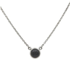 Tiffany & Co. Elsa Peretti Sterling Silver Black Onyx Pendant Necklace