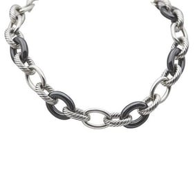 David Yurman Sterling Silver Extra Large Oval Chain Necklace