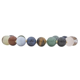 Tiffany & Co. Paloma Picasso Multi Gemstone Beaded Bracelet with Sterling Silver Clasp