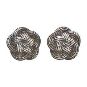 Tiffany & Co. Sterling Silver Knot Stud Earrings