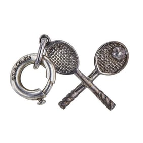 Tiffany & Co. Sterling Silver Tennis Racket Charm