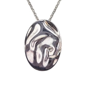 Tiffany & Co. Elsa Peretti Leo Zodiac Silver Pendant Necklace