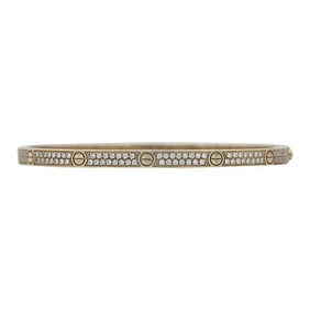 18k Yellow Gold Diamond Bangle Bracelet