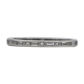 Tiffany & Co. Platinum Mixed-Cut Diamond Eternity Band Ring
