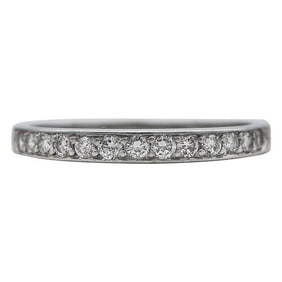 Tiffany & Co. Platinum and Diamond Band Ring