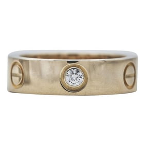 Cartier Love 18k Yellow Gold Diamond Band Ring
