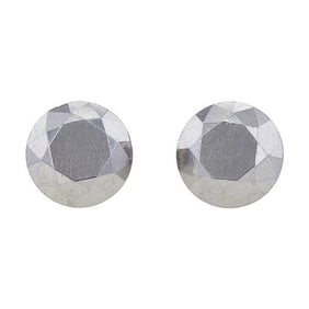Tiffany & Co. Elsa Peretti Platinum Diamond-Cut Studs