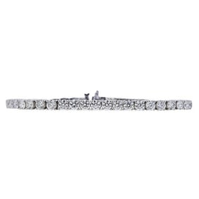 14k White Gold Diamond 9.15 ctw Tennis Bracelet