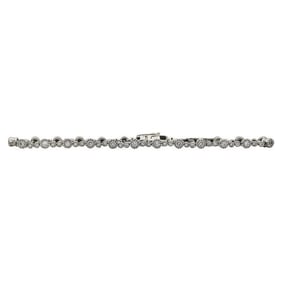 14k White Gold Diamond approx. 1.92 ctw Tennis Bracelet