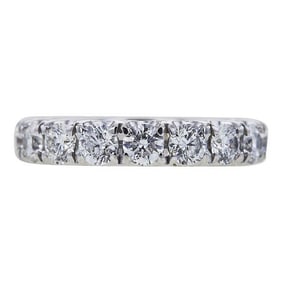 14k White Gold Diamond Eternity Band Ring