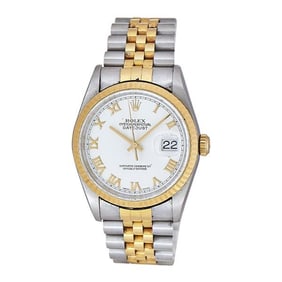 Rolex DateJust 36 18k Yellow Gold and Stainless Steel Watch Ref. 16233, circa 2000