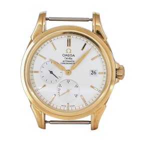 Omega De Ville 18k Yellow Gold Watch Head & Buckles Ref. 4632.31.31, circa 2006