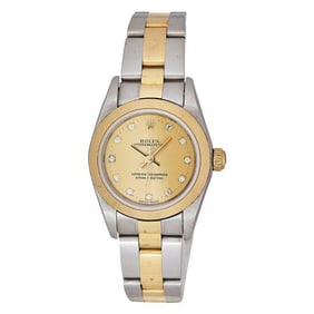 Rolex Oyster Perpetual 18k Yellow Gold and Stainless Steel Watch Ref. 76183, circa 2003