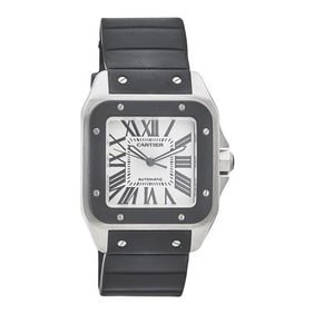 Cartier Santos 100 Stainless Steel Watch Ref. W20121U2 2656, circa 2010