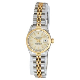 Rolex Datejust 18k Yellow Gold and Stainless Steel Watch Ref. 69173, circa 1990